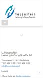 Mobile Screenshot of hauensteinag.ch